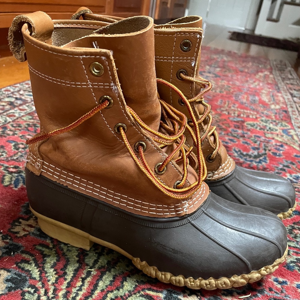 The Original L.L.Bean Boot, made in Maine since 1912, Womens size 7, Tan / Brown